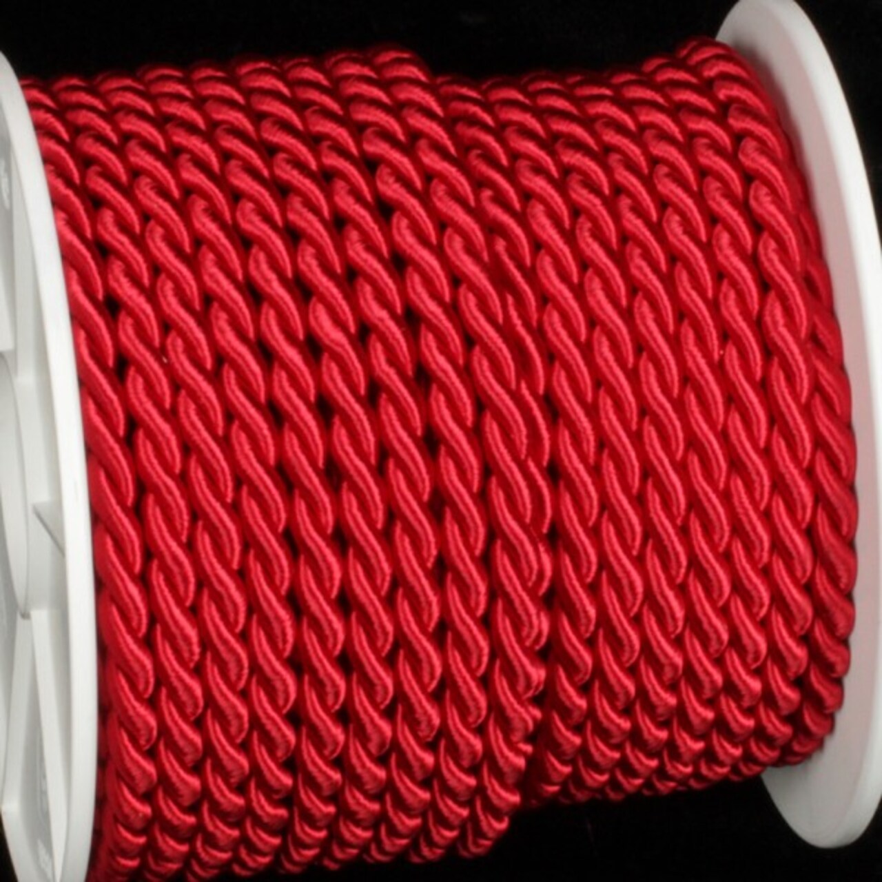 The Ribbon People Red Braided Cording Craft Ribbon 0.25" x 27 Yards